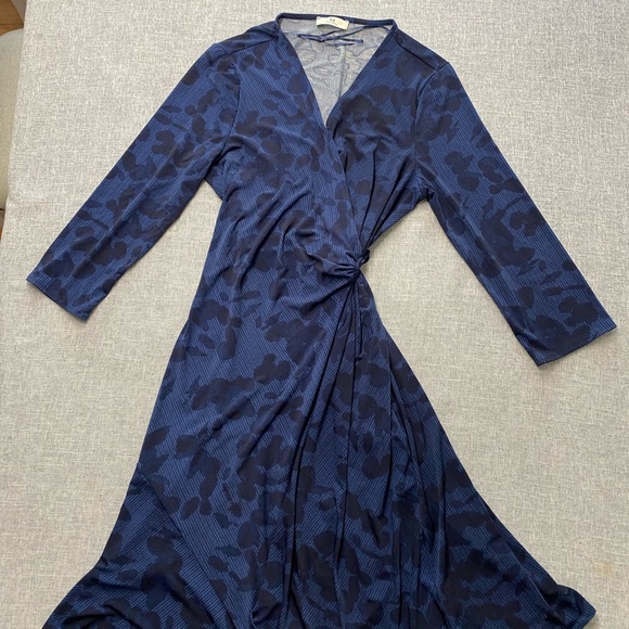 Halston Heritage Dresses & Skirts - Halston Navy Blue Wrap Dress